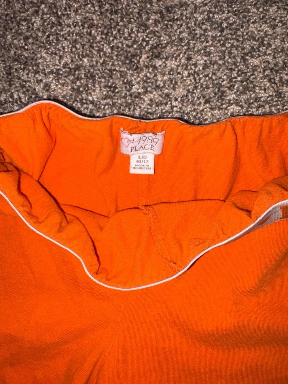 Orange vintage Y2K athletic lounge shorts